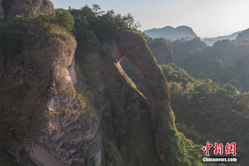 Extraño paisaje recuerda la trompa de un elefante en Jiangxi