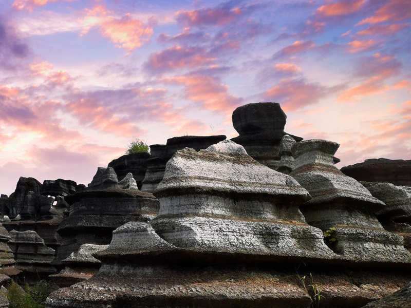 Fascinante bosque de piedra roja revela su vibrante antigüedad en Guizhou