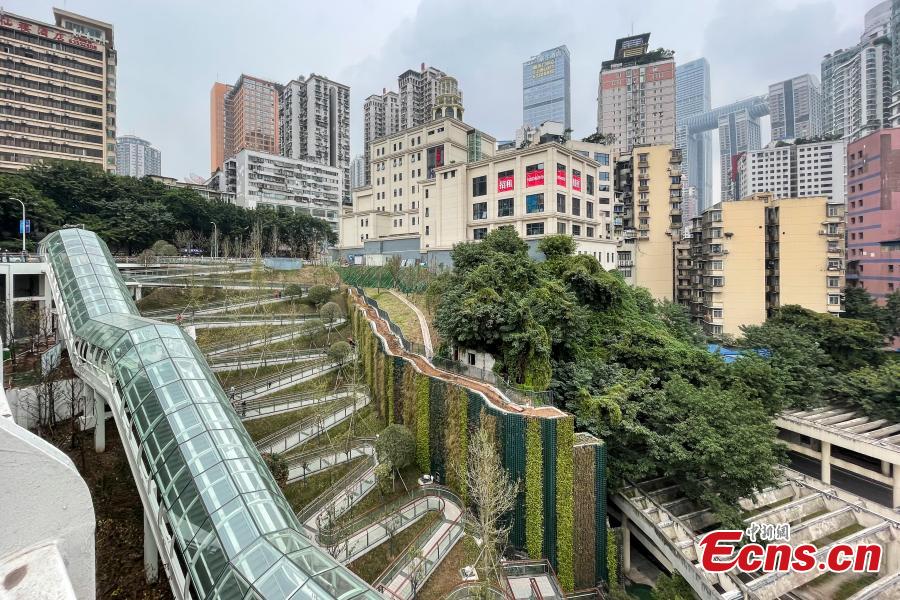 Sinuoso sendero en forma de serpiente se estrena Chongqing
