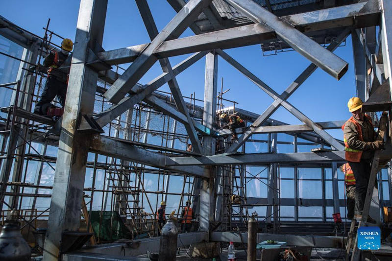 Centro de Greenland en Wuhan entra en su etapa final de construcción