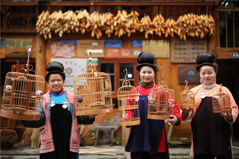 Jaulas artesanales chinas para aves de hogar se popularizan dentro del país y en el extranjero