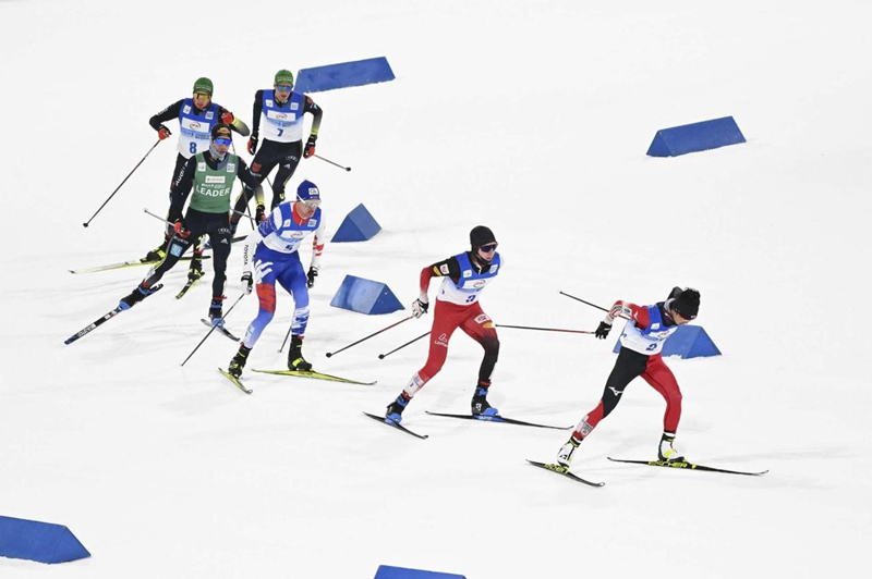 El 4 de diciembre de 2021, se llevó a cabo la serie de competiciones de prueba "Encuentro en Beijing" en el Centro Nacional de Esquí de Fondo de Zhangjiakou. Fuente de la imagen: Comité Organizador de los Juegos Olímpicos de Invierno de Beijing