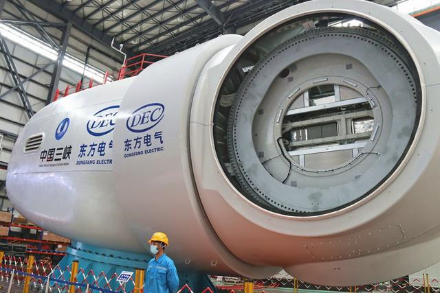 China lanza una turbina eólica marina resistente a tifones construida de forma independiente