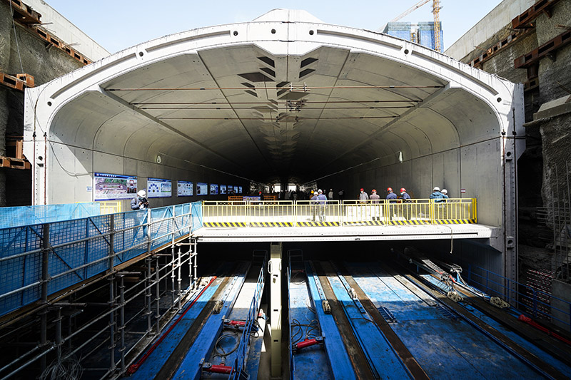 Qingdao completa la primera estación de metro prefabricada del país