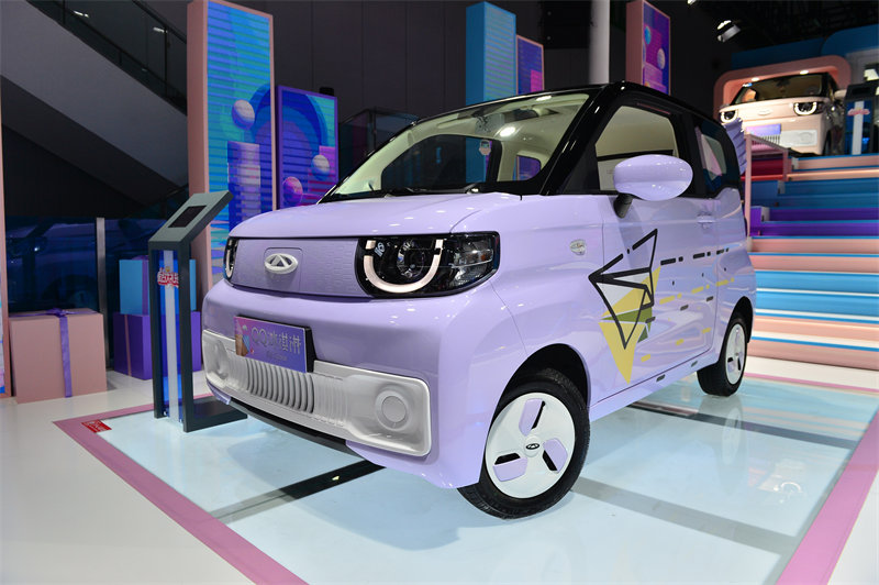 Un Chery Kid Space se exhibe en el 25º Salón del Automóvil de Chengdu, provincia de Sichuan, suroeste de China, el 26 de agosto de 2022. [Foto/IC]