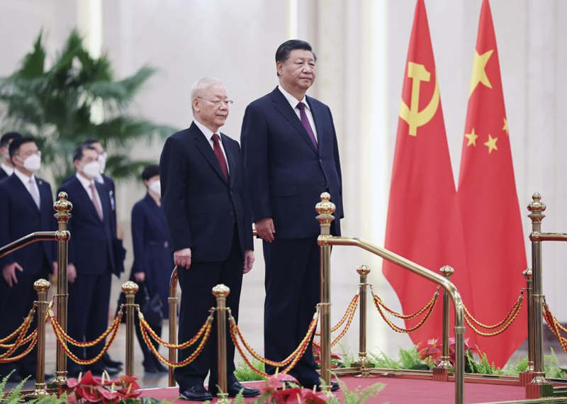 Xi Jinping sostiene conversaciones con secretario general del Comité Central del Partido Comunista de Vietnam