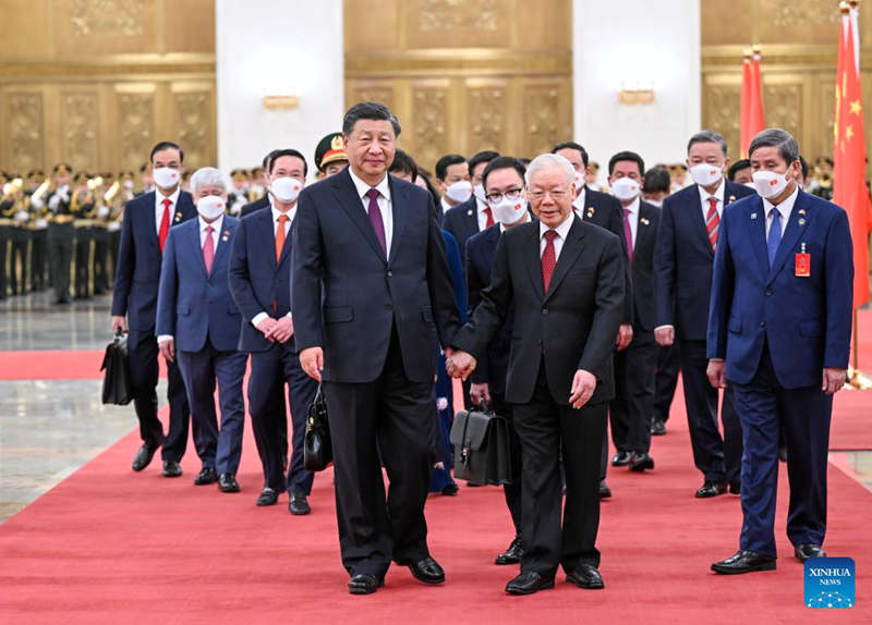Xi Jinping sostiene conversaciones con secretario general del Comité Central del Partido Comunista de Vietnam