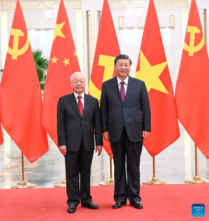 Xi Jinping sostiene conversaciones con secretario general del Comité Central del Partido Comunista de Vietnam