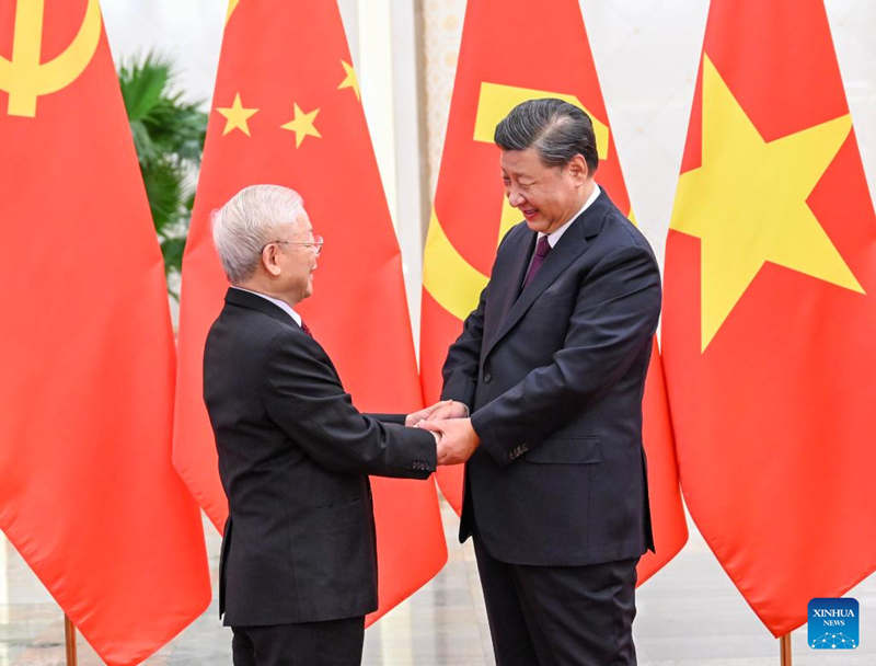 Xi Jinping sostiene conversaciones con secretario general del Comité Central del Partido Comunista de Vietnam