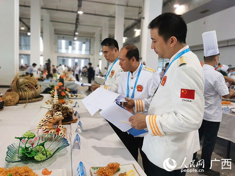 El escenario del concurso de gastronomía de Guangxi. Foto:Fu Huazhou