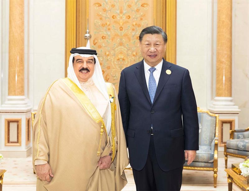 Xi se reúne con rey de Bahréin Hamad bin Isa Al Khalifa