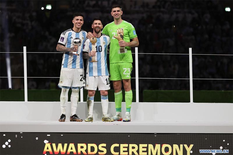 Argentina prácticamente arrasa en premios de Copa Mundial