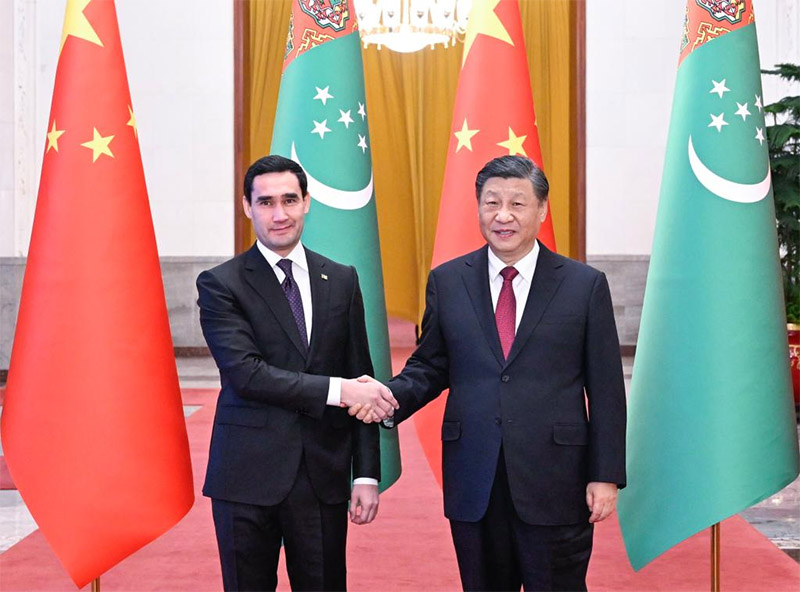 Presidentes de China y Turkmenistán mantienen conversaciones y elevan lazos a asociación estratégica integral