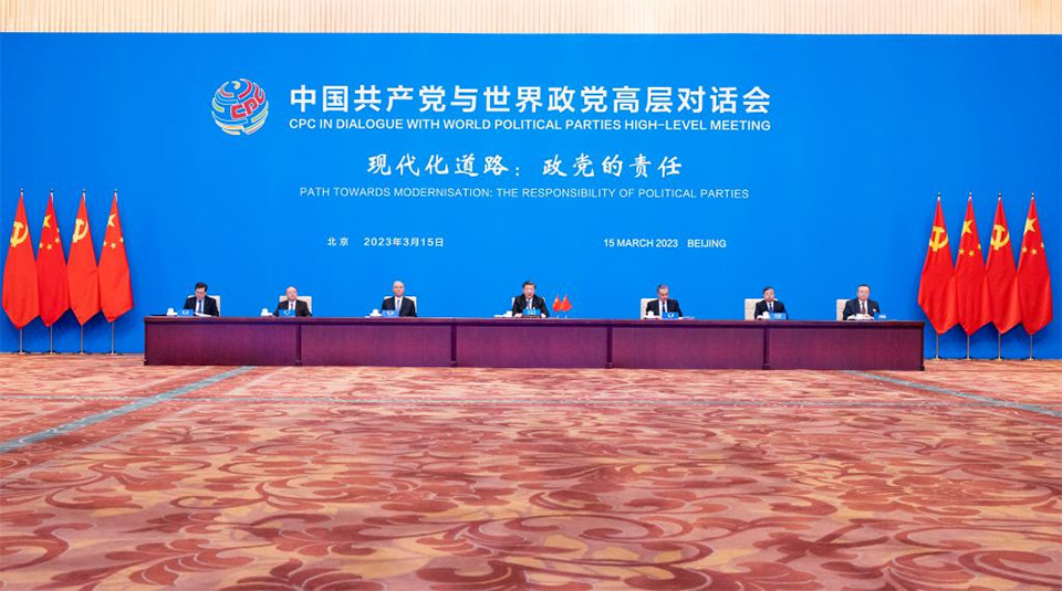 Xi exhorta a partidos políticos a dirigir el rumbo hacia modernización y propone Iniciativa de Civilización Global