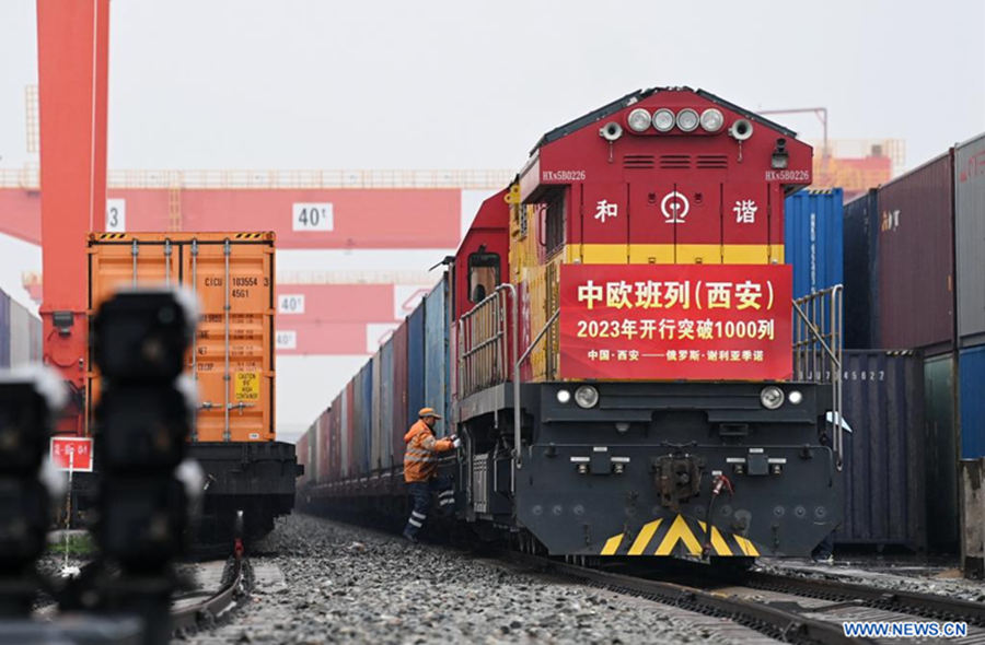 Shaanxi ha visto más de 1.000 viajes de trenes de carga China-Europa desde 2023