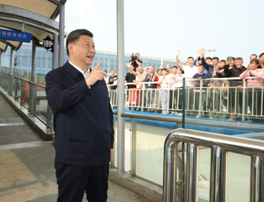 Xi inspecciona provincia meridional china de Guangdong