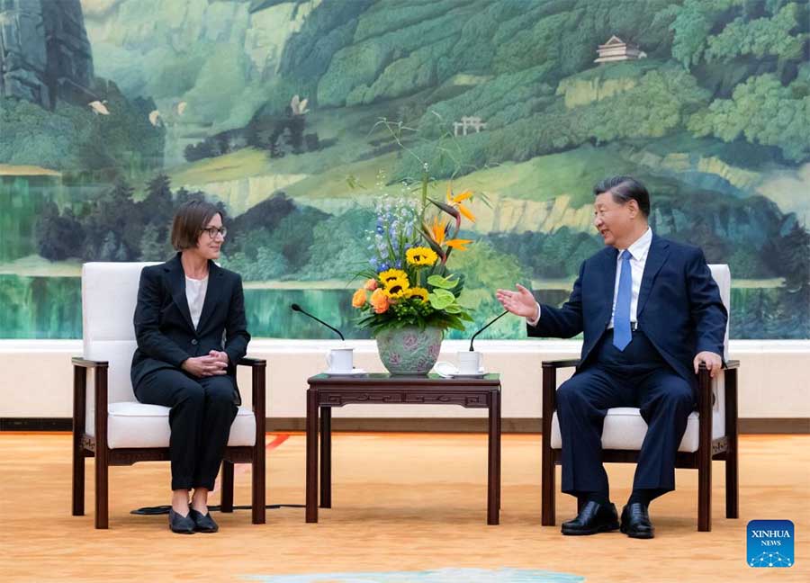 Presidente chino se reúne con presidenta del Comité Internacional de la Cruz Roja