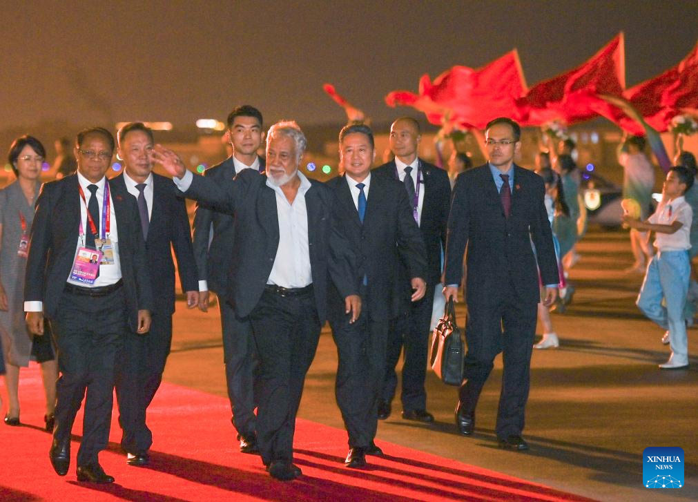 Premier de Timor Oriental llega a Hangzhou para asistir a ceremonia de apertura de XIX Juegos Asiáticos