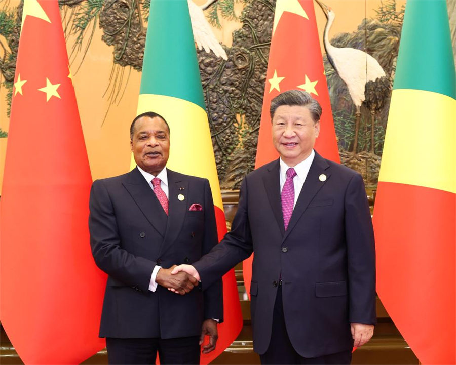 Xi se reúne con presidente de República del Congo