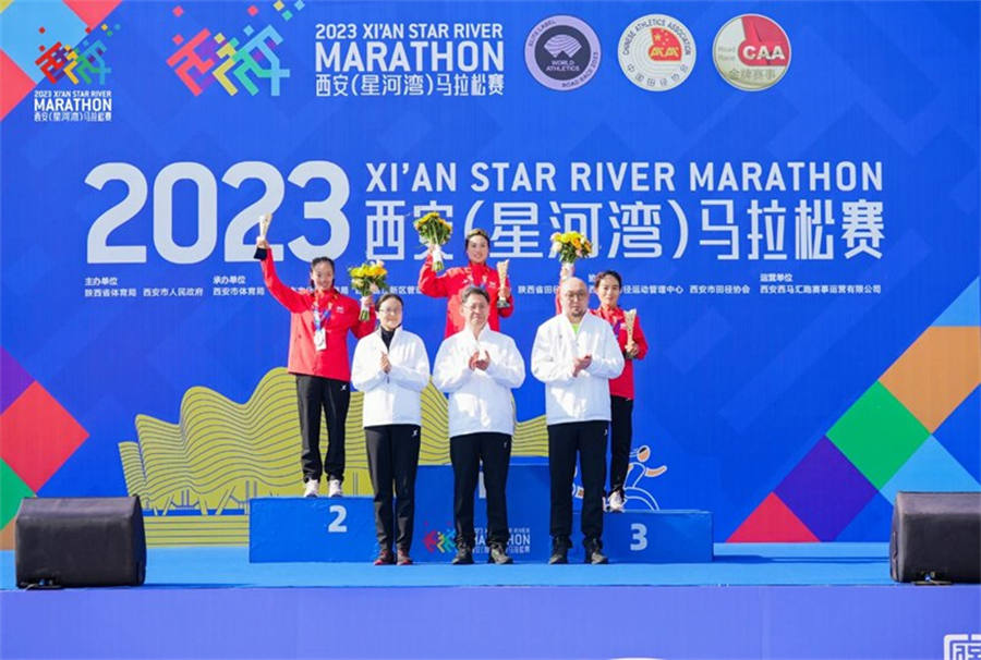 35.000 personas participan en el Maratón de Xi'an de 2023