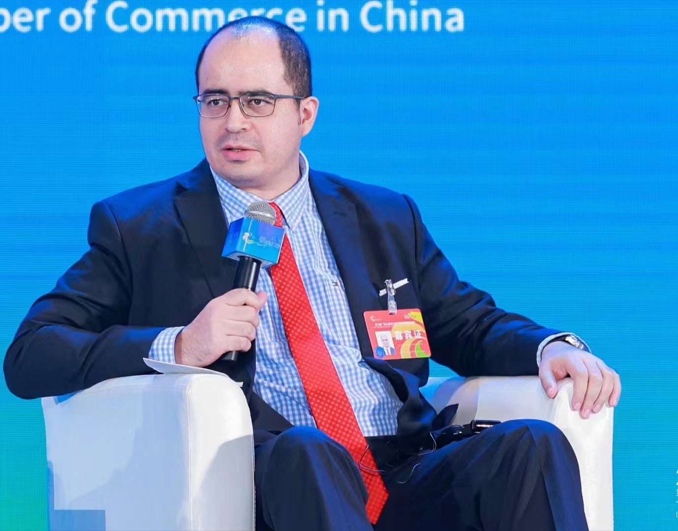 Víctor Cadena, vicepresidente ejecutivo de la Cámara de Comercio de México en China.(Foto proporcionada al Diario del Pueblo digital)
