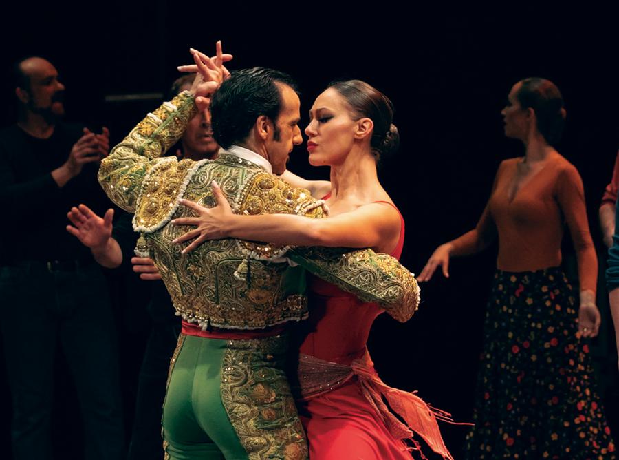  Imagen de archivo de bailarines de la Compañía Antonio Gades actuando en Madrid,  capital de España,  el 16 de diciembre de 2020. (Cortesía)