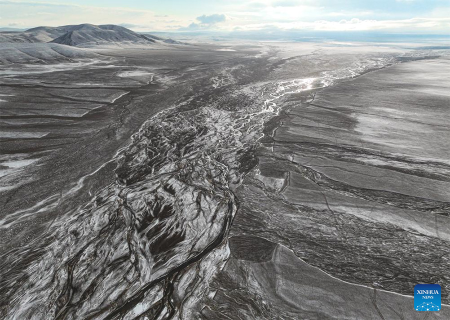 Río Tianshui, importante pasaje migratorio para antílopes tibetanas