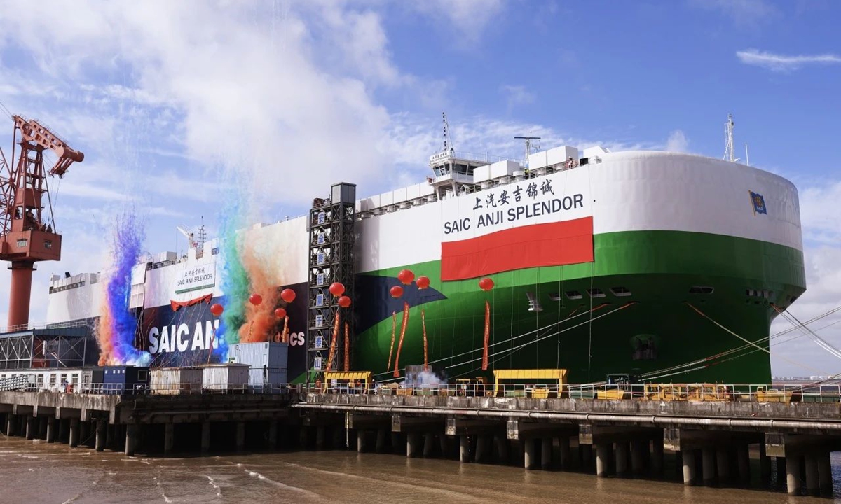 Nuevo buque chino SAIC Anji Splendor ampliará las exportaciones de autómoviles chinos