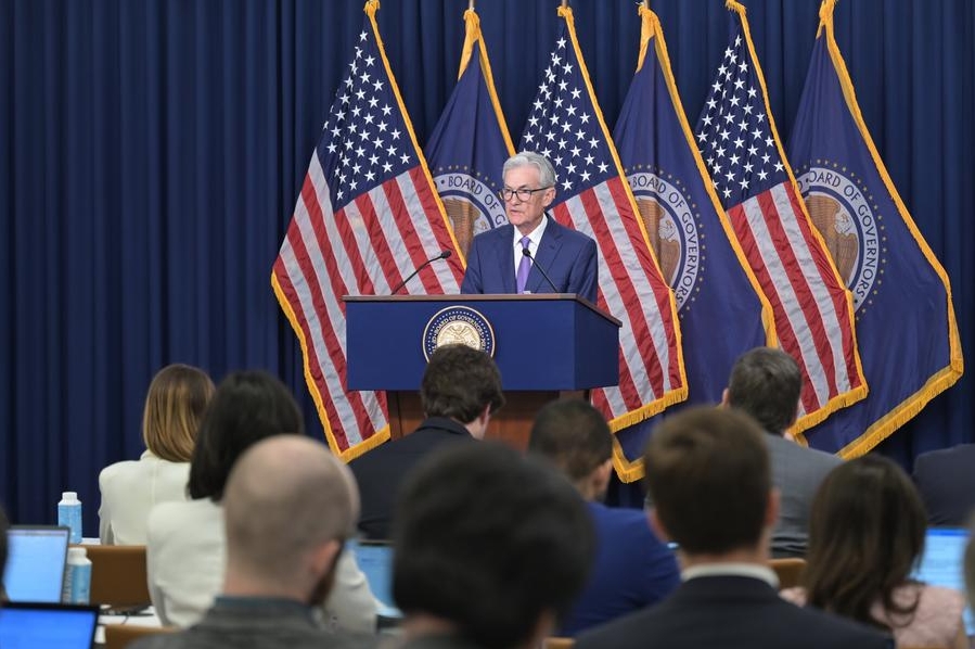 Imagen del 12 de junio de 2024 del presidente de la Reserva Federal de Estados Unidos, Jerome Powell, asistiendo a una conferencia de prensa, en Washington, D.C., Estados Unidos. (Xinhua/Reserva Federal Estadounidense) 