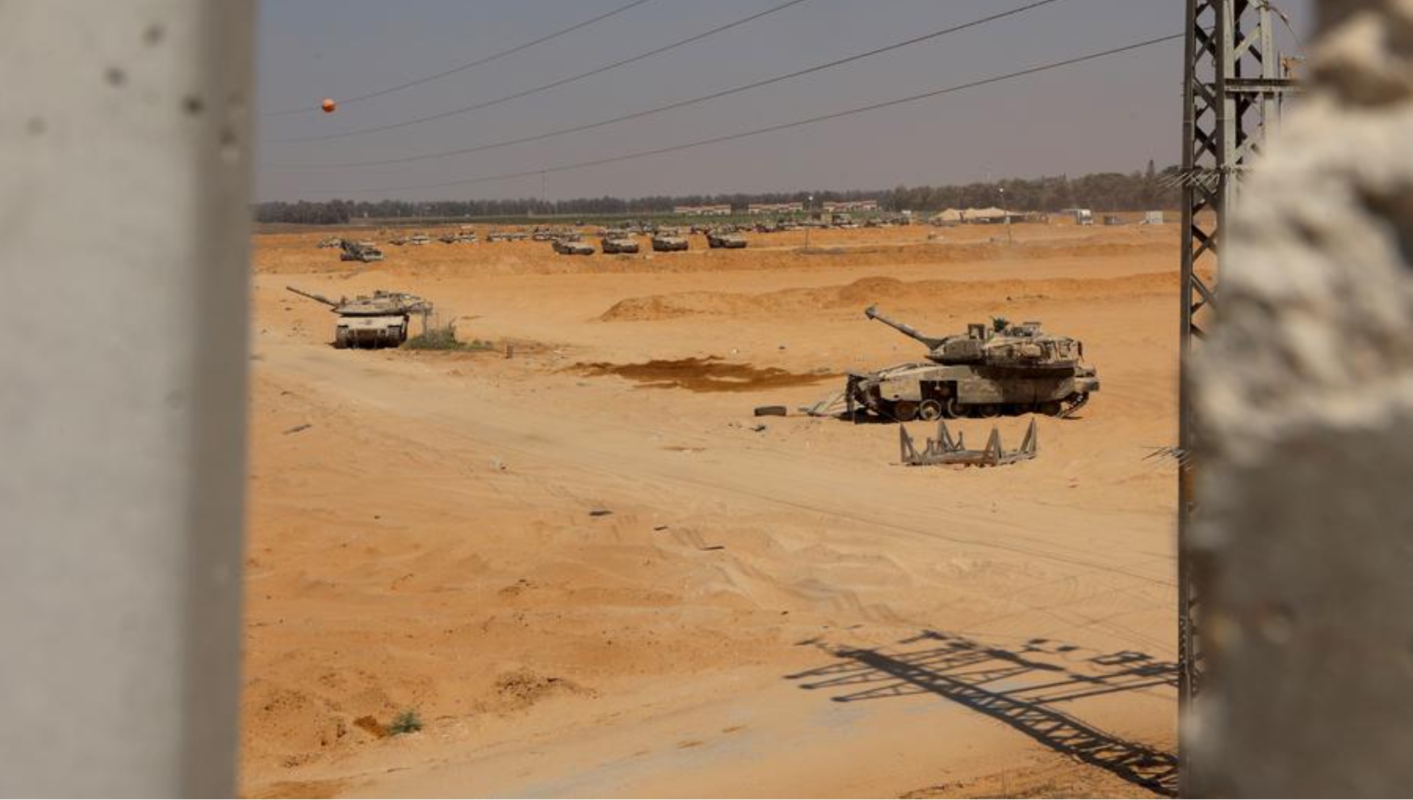 Imagen del 24 de julio de 2024 de tropas israelíes vistas cerca de la frontera con la Franja de Gaza, en el sur de Israel. (Xinhua/Gil Cohen Magen)