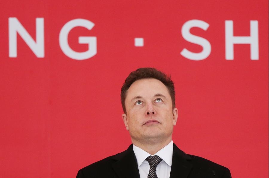 Imagen del director ejecutivo de Tesla, Elon Musk, en Shanghai, China, el 7 de enero de 2019. (Xinhua/Ding Ting) 