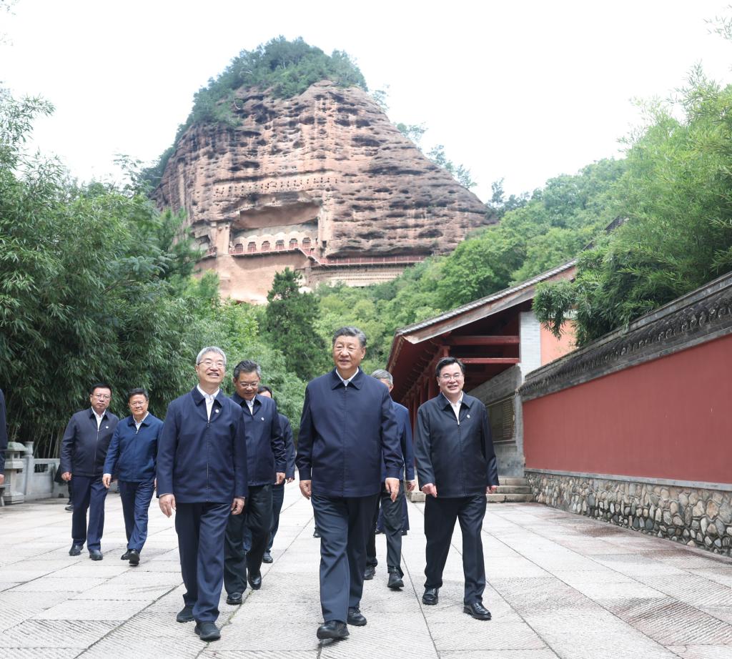 Xi realiza inspecciones en provincias de Shaanxi y Gansu en el noroeste de China