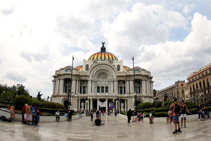 Imagen de archivo del Palacio de Bellas Artes, en la Ciudad de México, capital de México. (Xinhua/Francisco Cañedo)