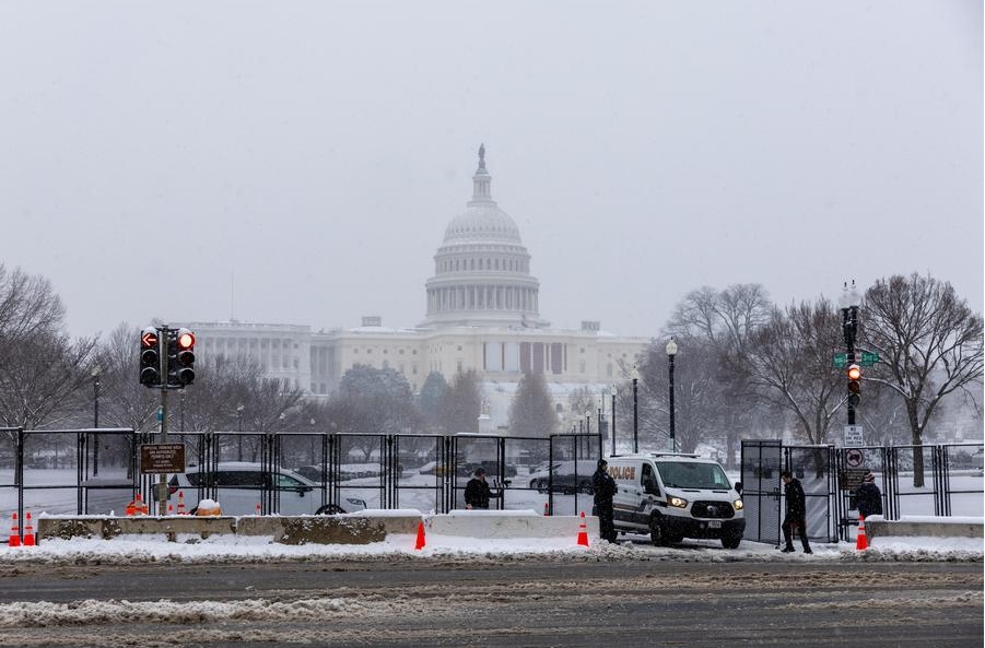 Imagen del 6 de enero de 2025 del edificio del Capitolio de Estados Unidos, en Washington, D.C., Estados Unidos. (Xinhua/Hu Yousong) 