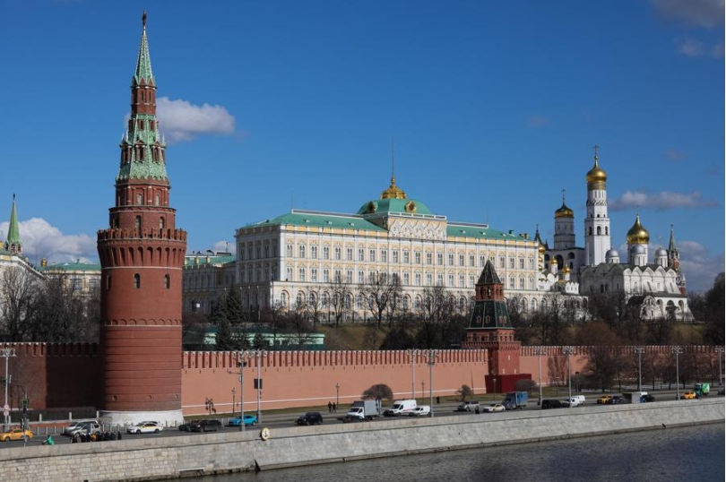 Imagen del 18 de marzo de 2025 del exterior del Kremlin, en Moscú, capital de Rusia.  (Xinhua/Bai Xueqi)