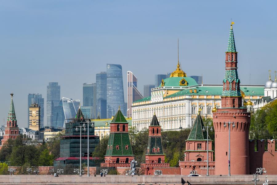 Imagen del 21 de abril de 2025 de una vista del Kremlin, en Moscú, capital de Rusia. (Xinhua/Cao Yang)