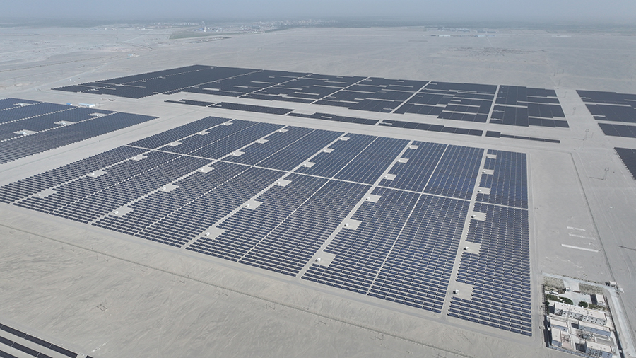 El mayor proyecto de energía solar fotovoltaica del desierto comenzará a operar en China