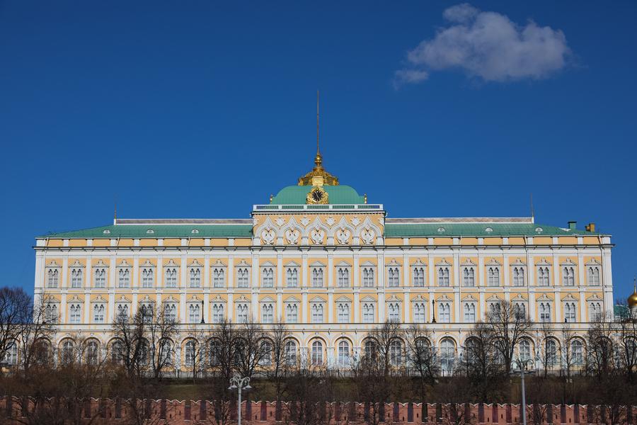Imagen del 18 de marzo de 2025 del exterior del Kremlin, en Moscú, Rusia. (Xinhua/Bai Xueqi) 