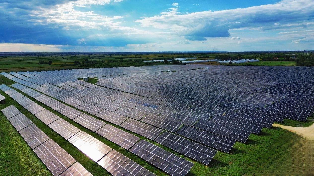 La foto muestra un parque eólico construido por Power Construction Corporation de China en Serbia. (Foto cortesía de Power Construction Corporation de China)