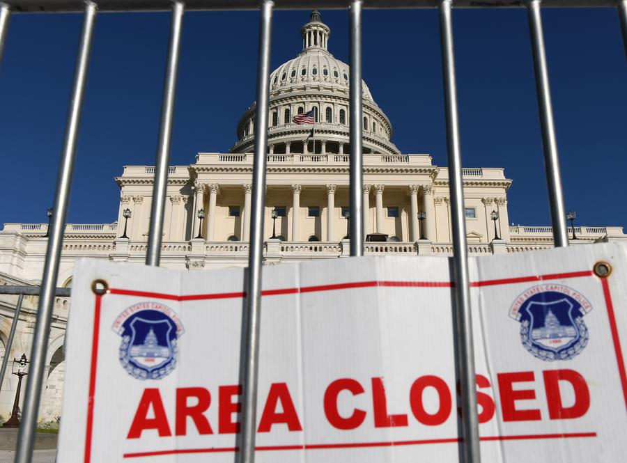 Imagen del 5 de octubre de 2025 del edificio del Capitolio visto en Washington D. C., Estados Unidos. (Xinhua/Li Rui)