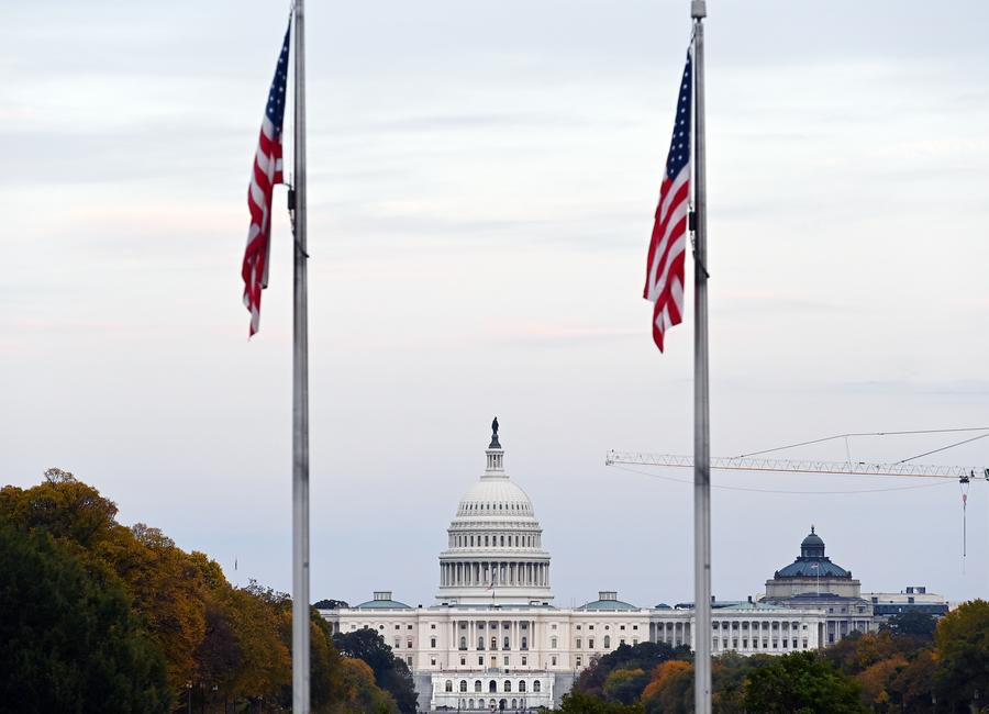 Imagen del 21 de octubre de 2025 del edificio del Capitolio de Estados Unidos, en Washington D.C., Estados Unidos. (Xinhua/Li Rui)