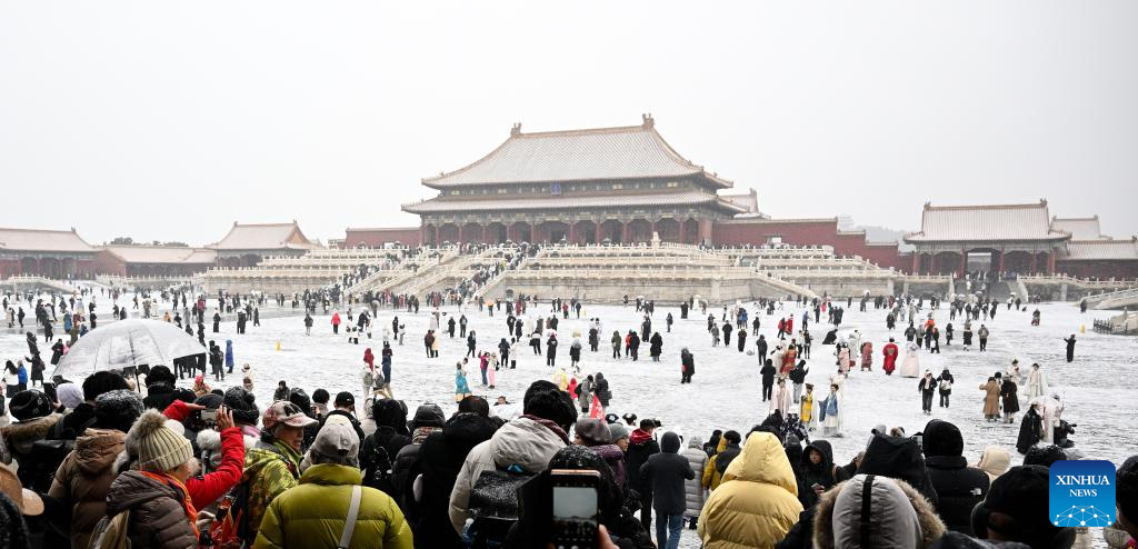 Beijing atestigua primera nevada significativa de la temporada invernal