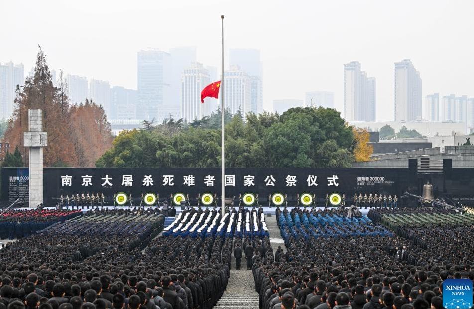 China celebra homenaje nacional a víctimas de Masacre de Nanjing y hace un llamado a la memoria histórica