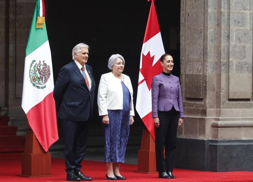 Sheinbaum recibe a gobernadora general de Canadá para fortalecer relaciones bilaterales