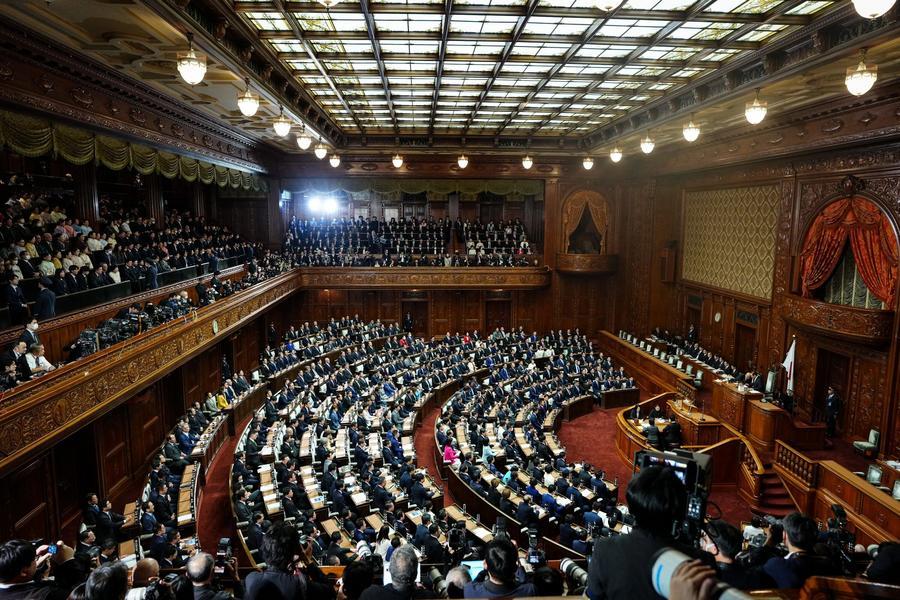 Imagen del 23 de enero de 2026 de una escena en una sesión plenaria de la Cámara de Representantes de Japón, en Tokio, Japón. (Xinhua/Jia Haocheng) 
