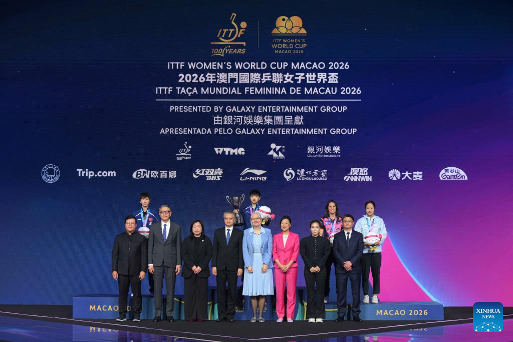 Ceremonia de premiación de la Copa del Mundo Masculina y Femenina de la ITTF 2026