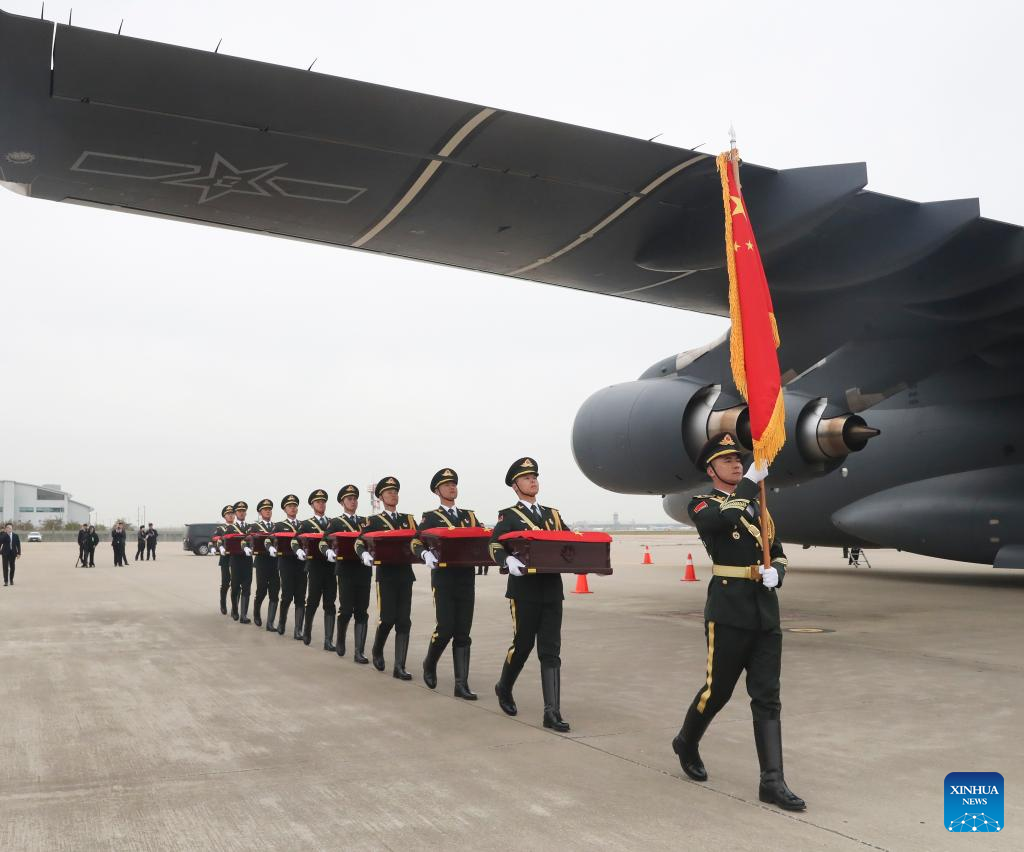 China y República de Corea celebran ceremonia de entrega de restos de mártires chinos caídos en Guerra de Corea