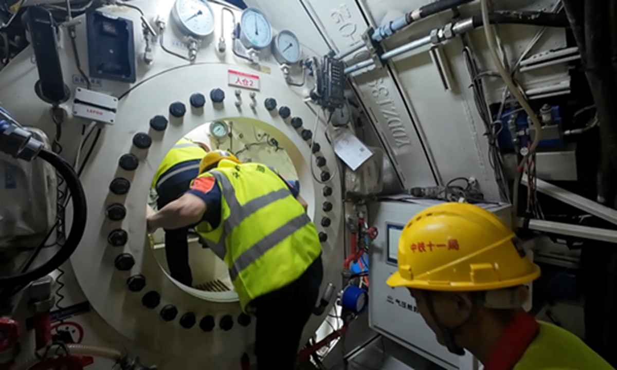 China desarrolla el primer sistema de tuneladora con 'gas mixto ternario' del mundo, ayuda a superar el desafío de construcción a alta presión