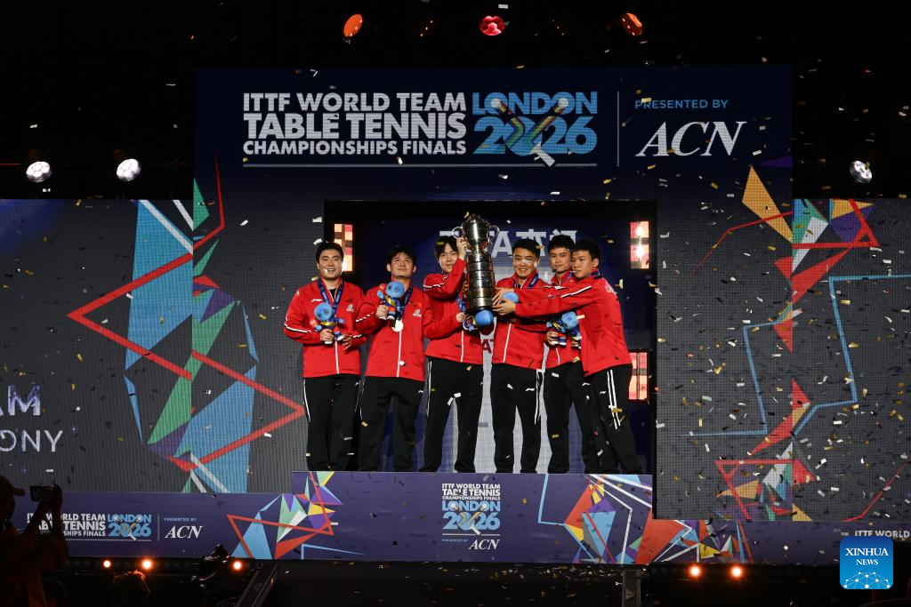 China supera a Japón al ganar doceavo título masculino consecutivo en campeonato mundial de tenis de mesa por equipos