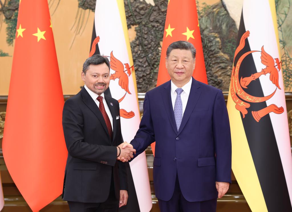 Xi se reúne con príncipe heredero de Brunei y pide profundizar cooperación práctica
